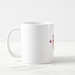 Caneca De Café Pequeno Caracol Bonito Com Arco-Íris