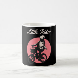 Caneca De Café Pequeno Cavaleiro - Design do Biker Retro