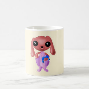 Caneca De Café Pequeno Coelho - Escolha / adicione sua cor / text