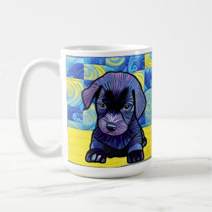 Caneca De Café Pequeno Coletor Preto, Com Design