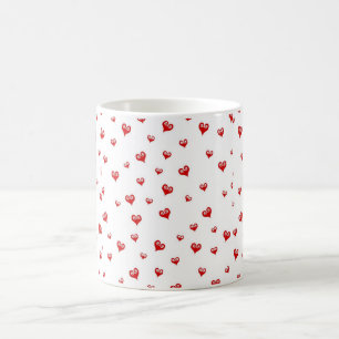Caneca De Café Pequeno Coração Vermelho Mug