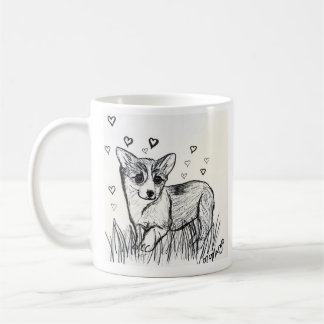 Caneca De Café Pequeno Corgi Bonito
