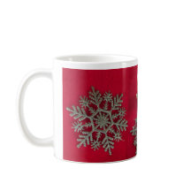 Pequeno Elf Silver Snowflake Coffee Mug