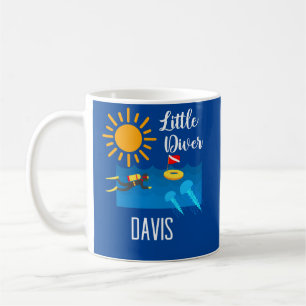 Caneca De Café Pequeno Mergulhador com Peixe-Geleia - Mug Clássic