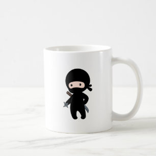 Caneca De Café Pequeno Ninja Segurando Estrela de Lançamento