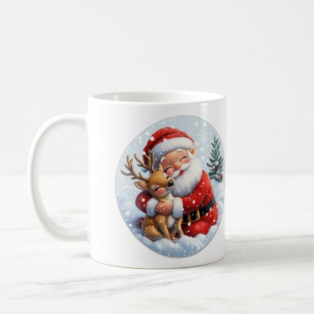 Caneca De Café Pequeno papai noel (Esquerda)