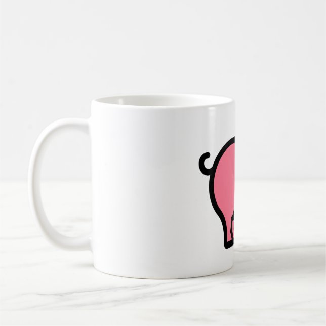 Caneca De Café Pequeno Porco (Esquerda)