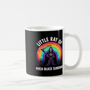 Caneca De Café Pequeno Raios De Morte Negra Negra Sol Arco-Íris H