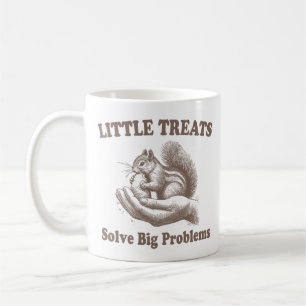 Caneca De Café Pequenos Ameaças Resolvem Grandes Problemas Engraç