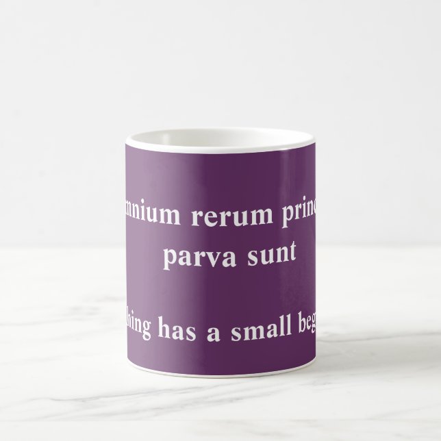 Caneca De Café Pequenos começos - Citação Cícero (Centro)