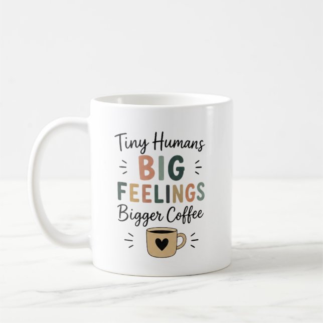 Caneca De Café Pequenos Humanos Grandes Sentimentos Café Ainda Ma (Esquerda)