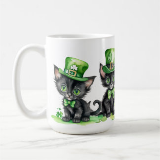 CANECA DE CAFÉ PEQUENOS TECIDOS NEGROS IRLANDESES COM ÓDIO VERDE