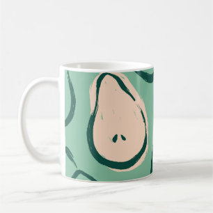 Caneca De Café Peras de Verão: padrão de fruta fresco.