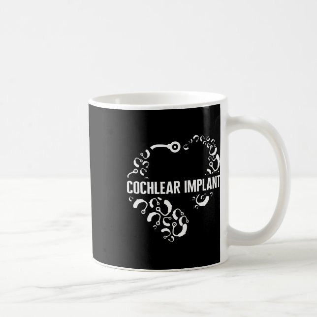 Caneca De Café Perda de consciência Amor Implante Coclear Asl Aud (Direita)