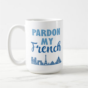 Caneca De Café Perdão Meu Francês - Paris Skyline