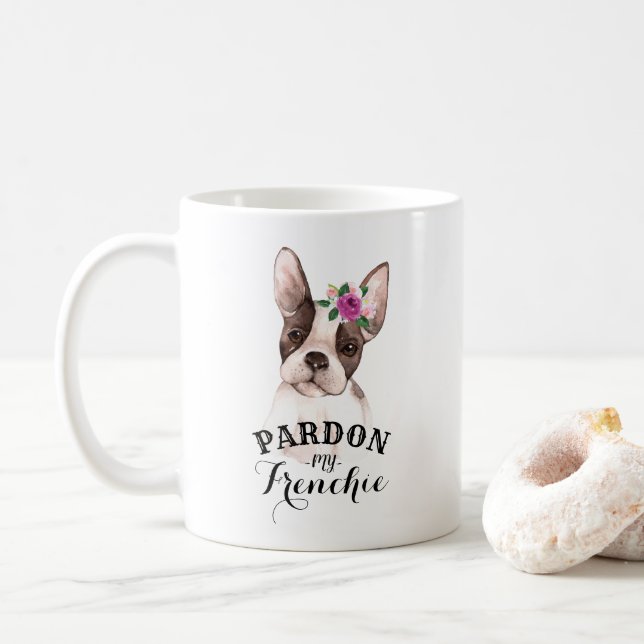 Caneca De Café Perdão, meu Frenchie Mug (Com Donut)