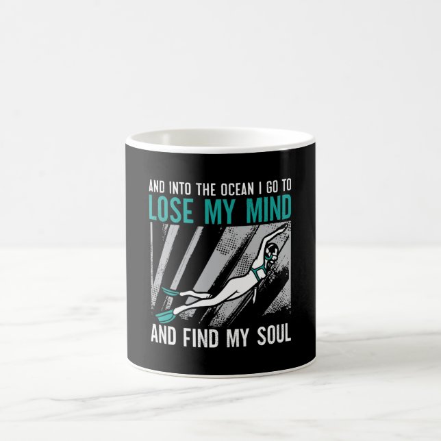 Caneca De Café Perder Minha Mente E Encontre Minha Alma Solta Fre (Centro)