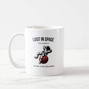 Caneca De Café Perdido No Espaço Encontre A Si Mesmo