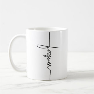 Caneca De Café Perdoado Jesus Cristão Inspirador Homens Wo Jovem