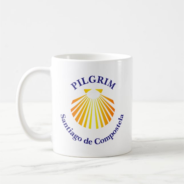 Caneca De Café peregrinos de Santiago de Compostela (Esquerda)