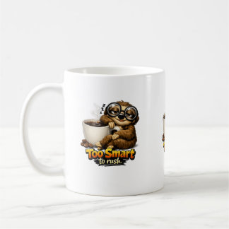 Caneca De Café Perezoso con café – Too Smart to Rush