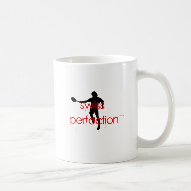 Caneca De Café Perfeição do suíço do Tshirt de Federer (Direita)