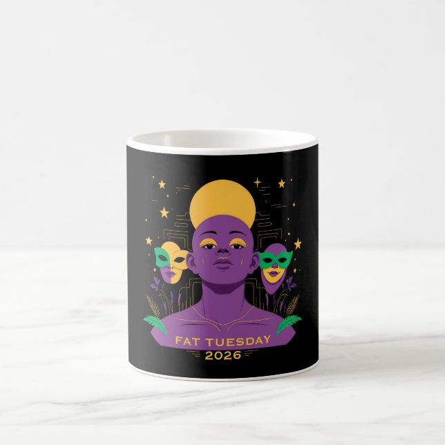 Caneca De Café Perfeito para o Mardi Gras 2026 (Centro)