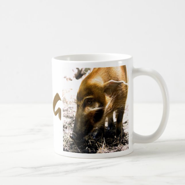 Caneca De Café Perfil 1966 do porco (Direita)