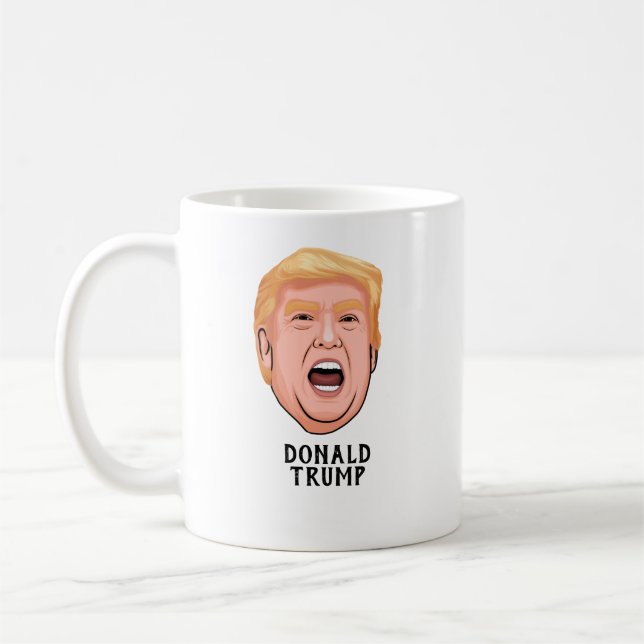 CANECA DE CAFÉ PERFIL ANGRY DONALD TRUMP (Esquerda)
