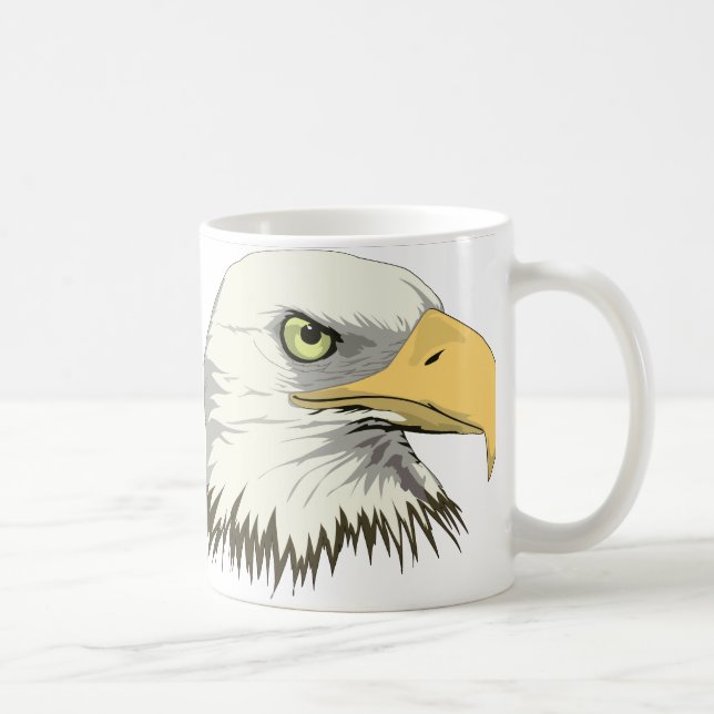 Caneca De Café Perfil de Eagle (Direita)