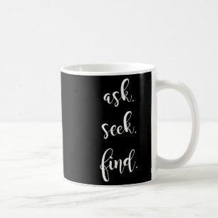 Caneca De Café Perguntar Busca Encontrar Cotação de Bíblia Cristã