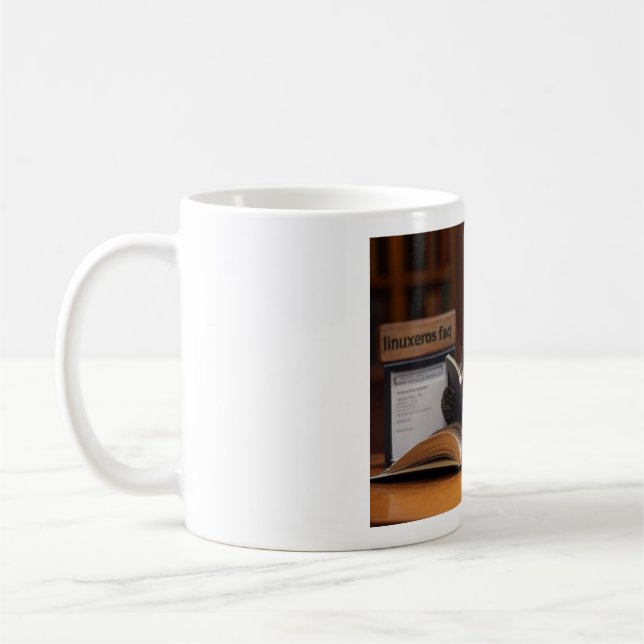 Caneca De Café Perguntas frequentes sobre Linuxeros (Esquerda)