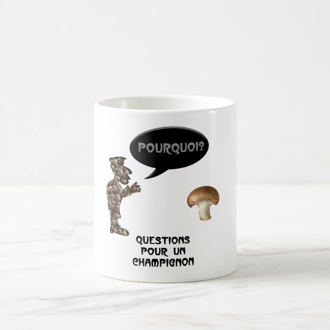 Caneca De Café “Perguntas para um cogumelo” (Centro)