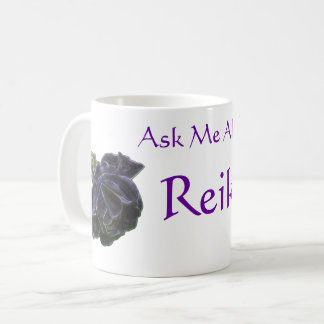 Caneca De Café Pergunte-me Sobre a Rosa Roxa Reiki