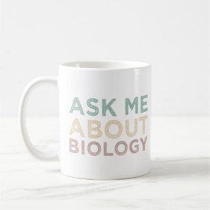 Caneca De Café Pergunte-Me Sobre Biologia Engraçado Professor De 