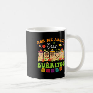 Caneca De Café Pergunte-Me Sobre Burritos Mexicanos Taco Nicu Enf