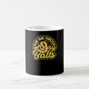 Caneca De Café Pergunte-me sobre o meu Cobra de Balls - Engraçad