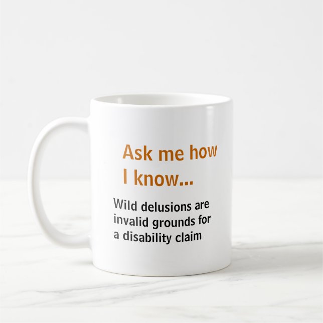 Caneca De Café Pergunte-me… Terras das desilusão não para a (Esquerda)