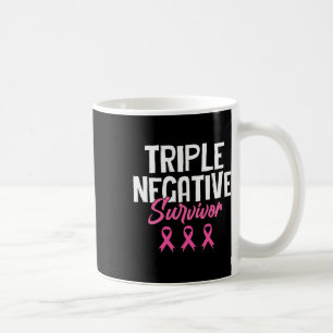 Caneca De Café Perícia Negativa Tripla de Sobrevivência do Cancer