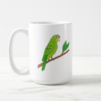 Caneca De Café Perico verde del trópico