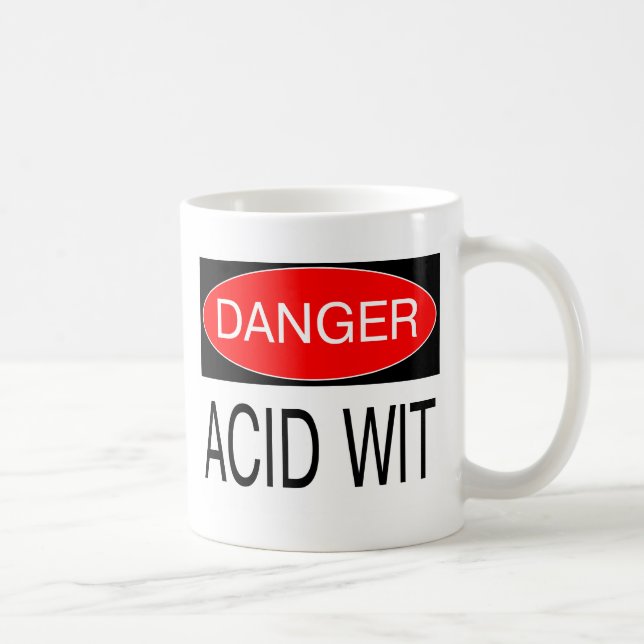 Caneca De Café Perigo - Ácido Engraçado Camiseta de Segurança Div (Direita)