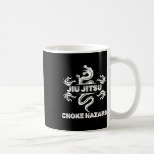 Caneca De Café Perigo de Asfixia de Jiu Jitsu Caratê Boxe Muay Th