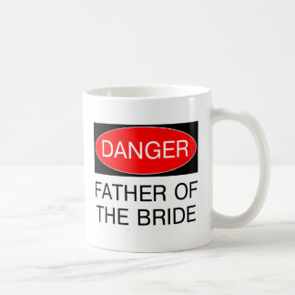 Caneca De Café Perigo - Pai Do Noivo Camiseta Divertida De Casame
