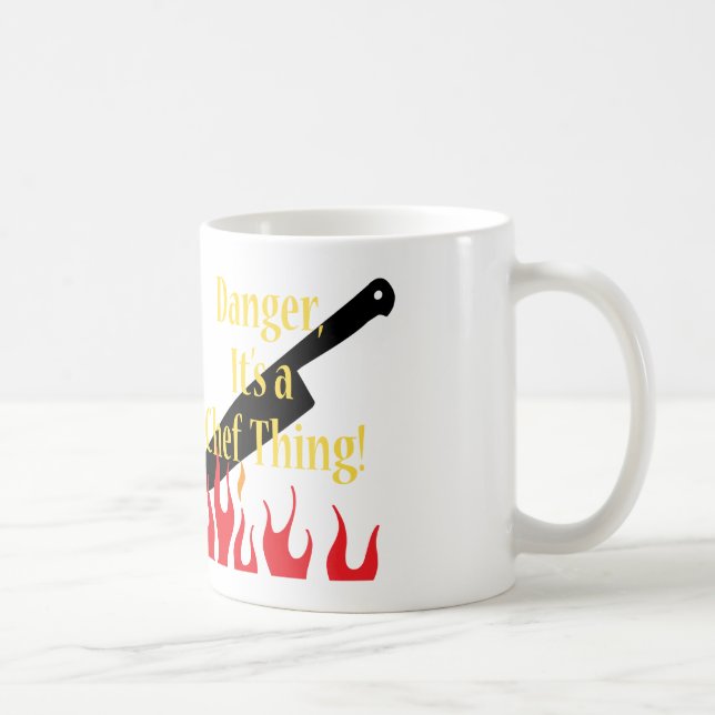 Caneca De Café Perigo, uma coisa do cozinheiro chefe (Direita)