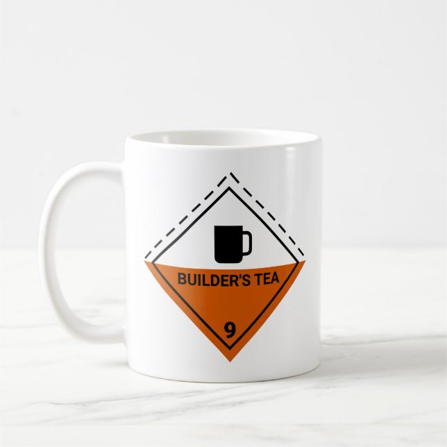 Caneca De Café Perigoso - Tea do Construtor (Esquerda)