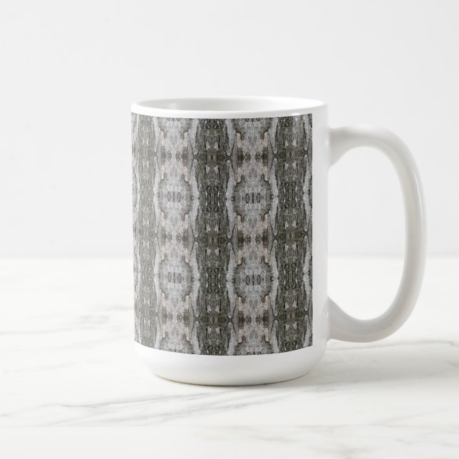 Caneca De Café Peril Tree Bark Patterned (Direita)