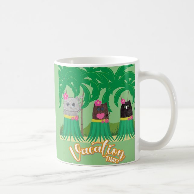 Caneca De Café Período de Férias Convite Café Mug (Direita)