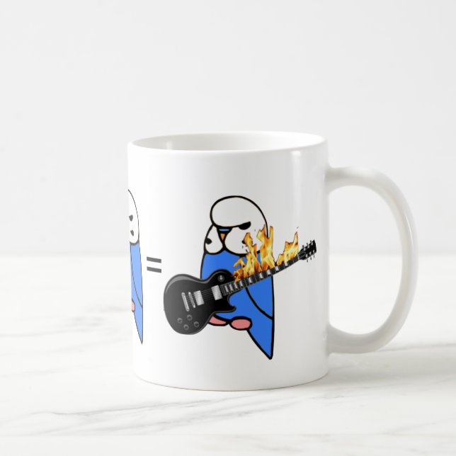 Caneca De Café Periquito Balança a Matemática (Direita)