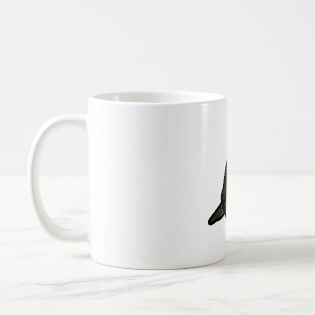 Caneca De Café Periquito de Barred Verde-Chubby (Esquerda)