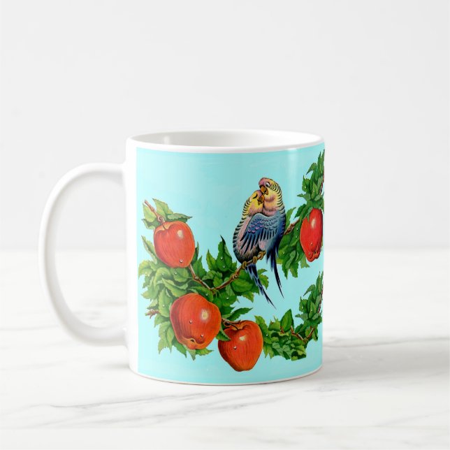 Caneca De Café periquitos apaixonados (Esquerda)